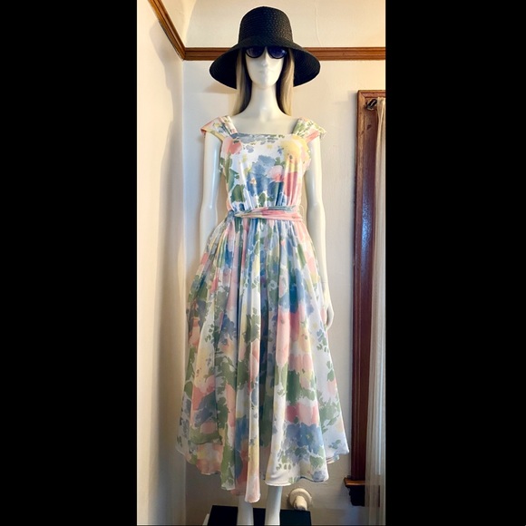 ROTHSCHILD - San Francisco Vintage Floral Dress Sz 8 - Picture 3 of 15